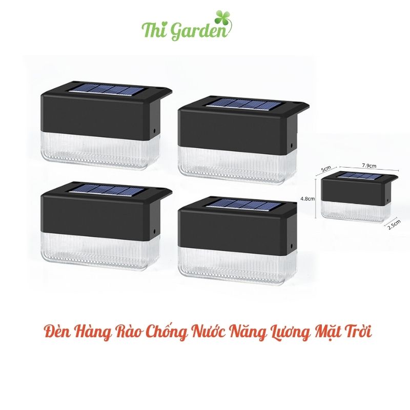 Đèn Bậc Thang, Hàng Rào Năng Lượng Mặt Trời Ngoài Trời Chống Thấm Nước